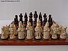 Cats v Dogs Plain Theme Chess Set